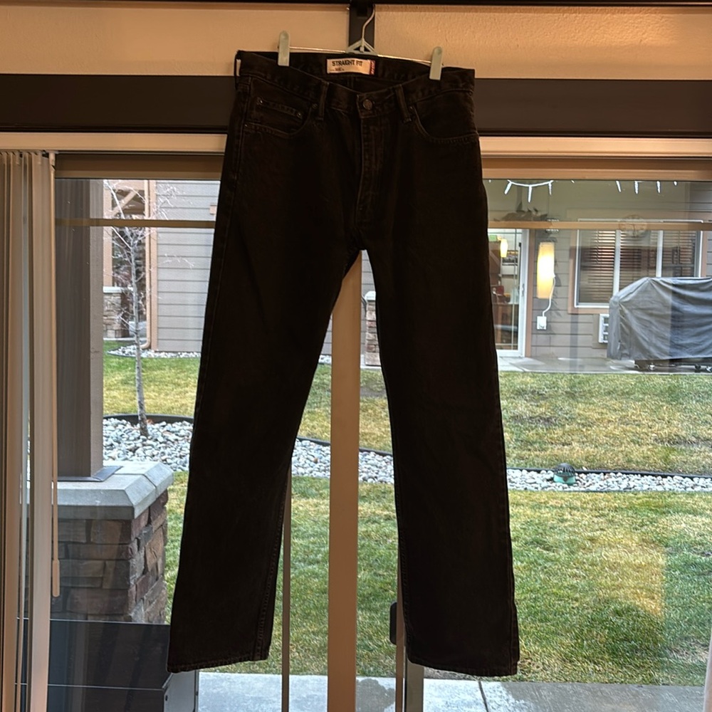Levis 505 Straight Fit Black 33x32
